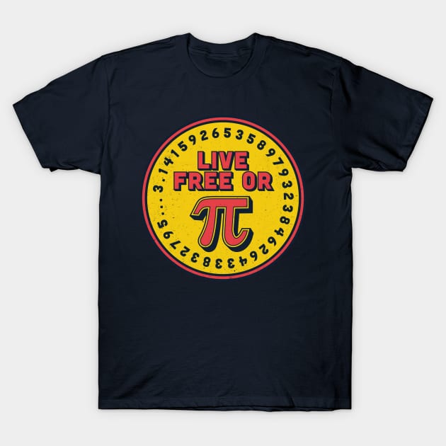 Live Free or Pi T-Shirt by winstongambro